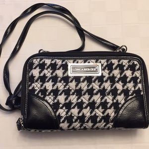 Longaberger Houndstooth cross body purse.